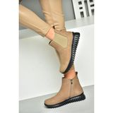 Fox Shoes R555400201 Kum Hakiki Deri Nubuk Kadın Bot