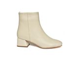fox SHOES R654012409 Bej Kalın Topuklu Kadın Bot, Bej-Suni Deri, 36