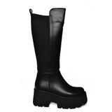 fox SHOES R820060709 Kalın Tabanlı Arkası Lastik Detaylı Kadın Çizme