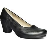 Fox Shoes R908023803 Siyah Deri Kalın Topuklu Kadın Ayakkabı