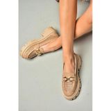 Fox Shoes S2502426 09 Ten Kalın Tabalı Kadın Ayakkabı