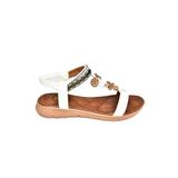 Fox Shoes S258015209 Beyaz Alçak Tabanlı Kadın Sandalet