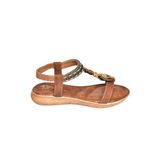 Fox Shoes S2580168 09 Alçak Tabanlı Taba Kadın Sandalet