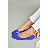 Fox Shoes S314020209 Saks Mavi Kadın Babet