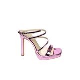 Fox Shoes S569615034 Pembe Ayna Yüksek Kadın Topuklu Ayakkabı