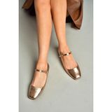 Fox Shoes S726252508 Bronz Rugan Kadın Babet