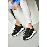 Fox Shoes S973413104 Siyah Kumaş Spor Ayakkabı Sneakers