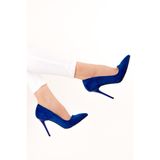fox SHOES Saks Mavi Kadın Topuklu Ayakkabı 8922151902, Saks Mavi, 38