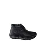 fox SHOES Siyah Hakiki Deri Comfort Ortopedik Taban Kadın Bot N555360703, Siyah-Hakiki Deri, 37