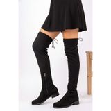 Fox Shoes Siyah Kadın Çizme A726545402 Düz Topuklu Günlük Kullanım İçin Şık Tasarım