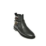 fox SHOES T312124709 Siyah Alçak Topuklu Kadın Bot, Siyah-Suni Deri, 39