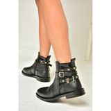 Fox Shoes T312124709 Siyah Alçak Topuklu Kadın Bot