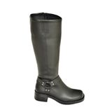 Fox Shoes T404550009 Siyah Alçak Topuklu Kadın Çizme