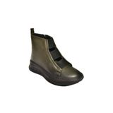 fox SHOES T555130103 Haki Hakiki Deri Comfort Ortopedik Taban Kadın Bot, Haki-Hakiki Deri, 37