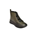 fox SHOES T555130103 Haki Hakiki Deri Comfort Ortopedik Taban Kadın Bot, Haki-Hakiki Deri, 38