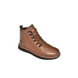 fox SHOES T555366203 Kahverengi Hakiki Deri Comfort Ortopedik Taban Kadın Bot, Kahverengi-Hakiki Deri, 36