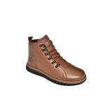 fox SHOES T555366203 Kahverengi Hakiki Deri Comfort Ortopedik Taban Kadın Bot, Kahverengi-Hakiki Deri, 40