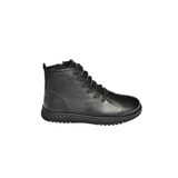fox SHOES T555366203 Siyah Hakiki Deri Comfort Ortopedik Taban Kadın Bot, Siyah-Hakiki Deri, 36