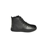 fox SHOES T555366203 Siyah Hakiki Deri Comfort Ortopedik Taban Kadın Bot, Siyah-Hakiki Deri, 41