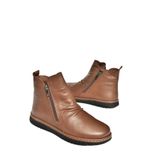 fox SHOES T555366303 Kahverengi Hakiki Deri Comfort Ortopedik Taban Kadın Bot, Kahverengi-Hakiki Deri, 36