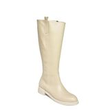 Fox Shoes T590962009 Bej Alçak Topuklu Kadın Çizme