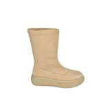 fox SHOES T811230904 Bej Kumaş Kalın Tabanlı Kadın Bot, Bej-Kumaş, 38
