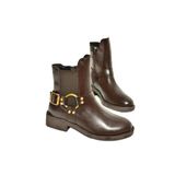 fox SHOES T820881009 Kahverengi Kadın Bot, Kahverengi-Suni Deri, 37