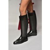 Fox Shoes T858712109 Siyah Yağmur Çizmesi