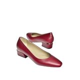 fox SHOES T908000703 Bordo Hakiki Deri Kadın Topuklu Ayakkabı, Bordo-Hakiki Deri, 35