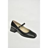 Fox Shoes T908014103 Siyah Alçak Topuklu Kadın Ayakkabı