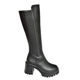 Fox Shoes T973390009 Siyah Kalın Topuklu Kadın Çizme