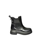 fox SHOES T996334008 Siyah Rugan Kalın Tabanlı Kadın Bot, Siyah-Rugan, 36