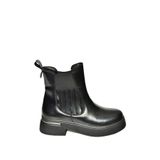 fox SHOES T996334008 Siyah Rugan Kalın Tabanlı Kadın Bot, Siyah-Rugan, 39