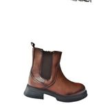 fox SHOES Taba Alçak Topuklu Günlük Kadın Bot N674260009, Taba-Suni Deri, 36