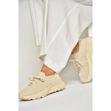 Fox Shoes U239004004 Bej Kumaş Spor Ayakkabı Sneakers