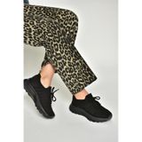 Fox Shoes U239004004 Siyah Kumaş Spor Ayakkabı Sneakers