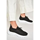 Fox Shoes U239004004 Siyah/beyaz Kumaş Spor Ayakkabı Sneakers - 01-Siyah - Beyaz