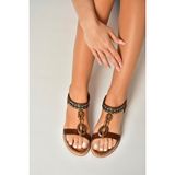 Fox Shoes U258616809 Taba Kadın Sandalet
