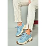 Fox Shoes U312414209 Mavi Kalın Tabanlı Spor Ayakkabı Sneakers