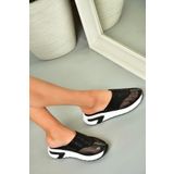 Fox Shoes U312514415 Siyah File Kadın Terlik