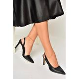 Fox Shoes U404589409 Siyah İnce Topuklu Kadın Ayakkabı