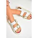 Fox Shoes U596330309 Beyaz Kadın Sandalet