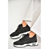 Fox Shoes U602915104 Siyah Kumaş Spor Ayakkabı Sneakers
