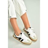 Fox Shoes U652861409 Beyaz/siyah Kadın Spor Ayakkabı Sneakers - Beyaz - Siyah