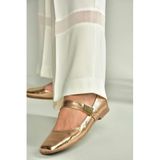 fox SHOES U726454508 Bronz Rugan Kadın Babet, Bronz-Rugan, 37