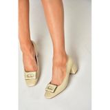Fox Shoes U820068609 Ten Kalın Topuklu Kadın Ayakkabı