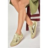Fox Shoes U820730509 Altın Kadın Spor Ayakkabı Sneakers