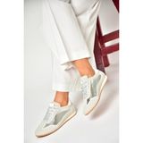 Fox Shoes U820730509 Gümüş Kadın Spor Ayakkabı Sneakers