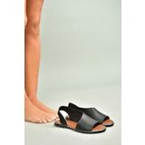 Fox Shoes U876860609 Siyah Kadın Sandalet