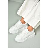 Fox Shoes U973211509 Beyaz Kalın Tabanlı Spor Ayakkabı Sneakers